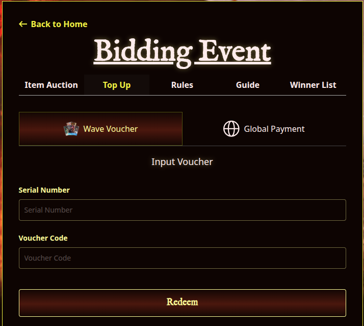 Wavevoucher Input